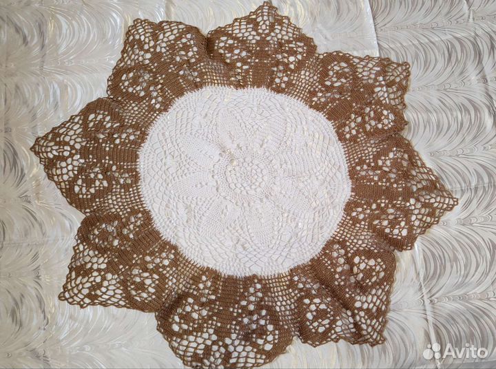 Крутые ажурные новые скатерти,98cm, и 65 cm