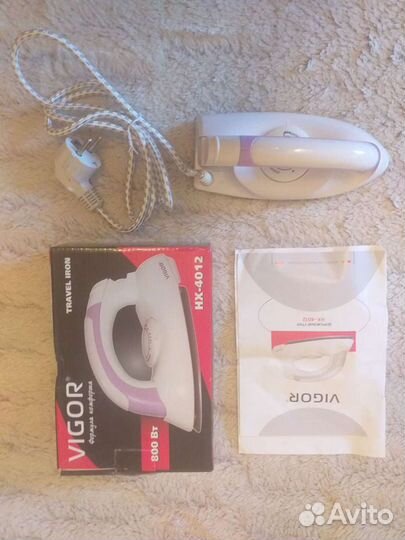 Утюг дорожный складной vigor новый(Венгрия)