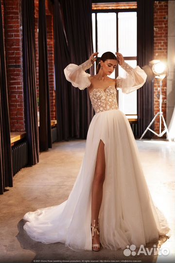 Свадебное платье 42 бу