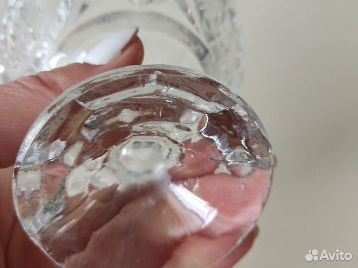 Конфетница на ножке хрусталь