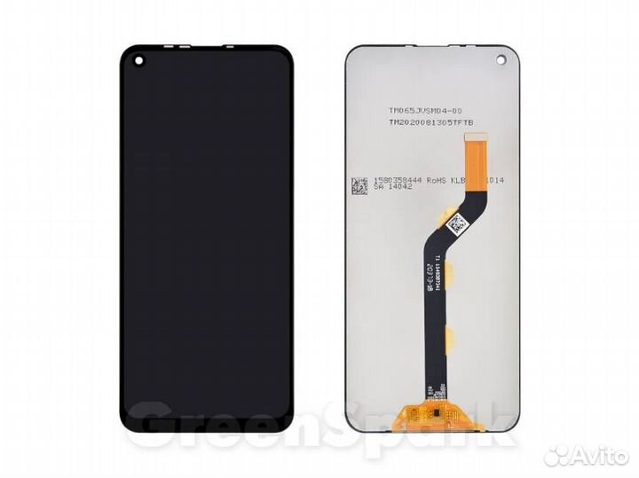 Дисплей для Tecno Camon 15 +тач черный copy