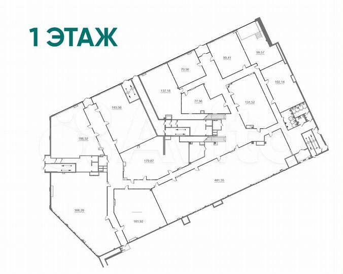 Коммерческое помещение, от 99 м² до 441 м²