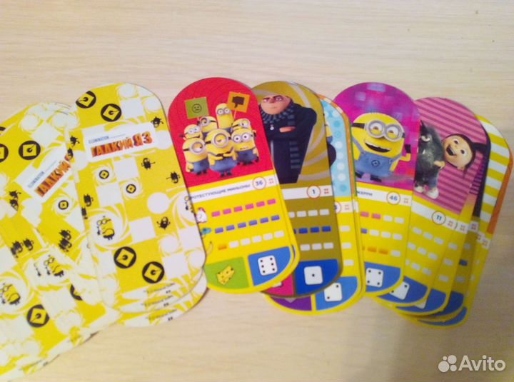 Карточки Миньоны Магнит 