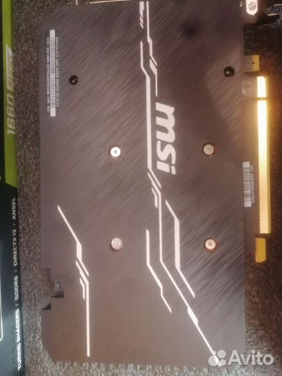 Видеокартах 1660 super msi ventus (на гарантии)