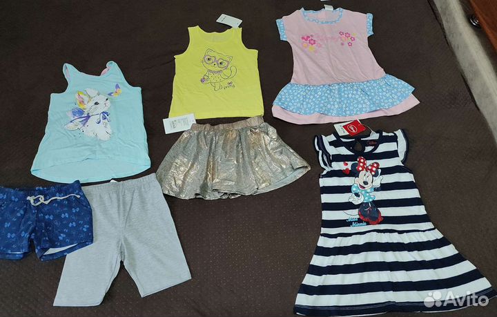 Пакет новых вещей на девочку 3-4г
