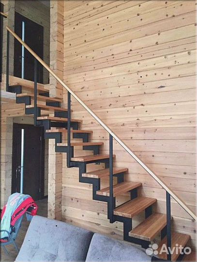 Лестницы на металлокаркасе от изготовителя