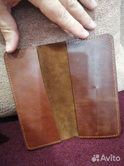 Бумажник мужской кожаный