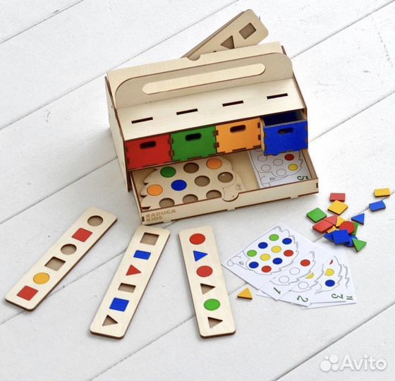 Развивающая мозаика-сортер Умный сундучок (Новый)