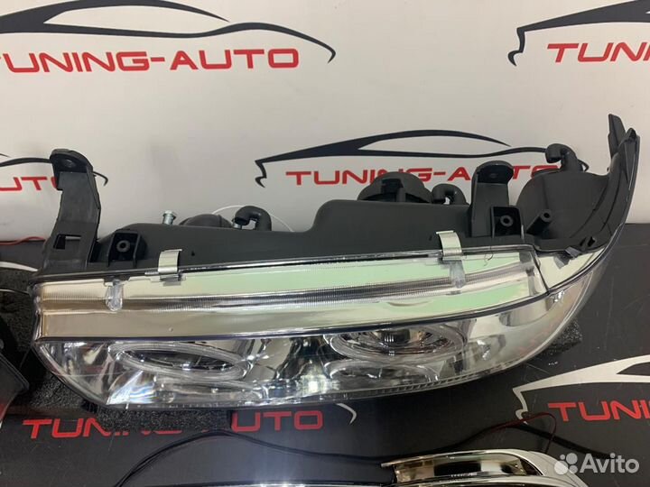 Фара Toyota land Cruiser 80 90-98 chrome LED tuning R+L светлые