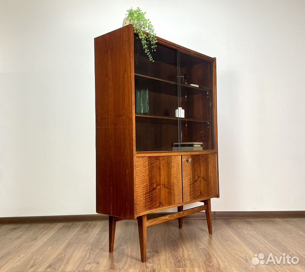 Винтажный книжный шкаф стеллаж mid century modern