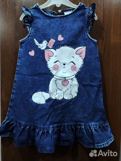 Джинсовый сарафан для девочки