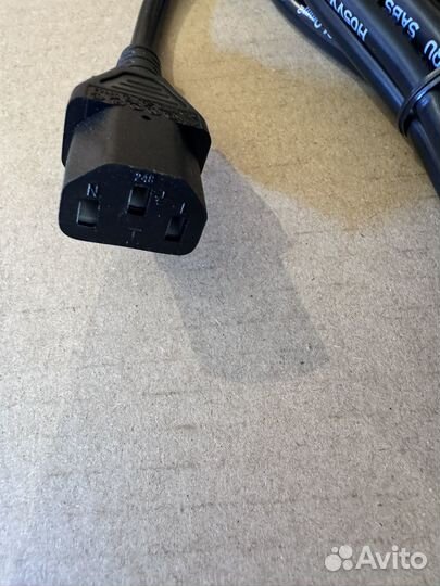 Кабель питания CEE 7/7 - IEC C13, 3метра, черный