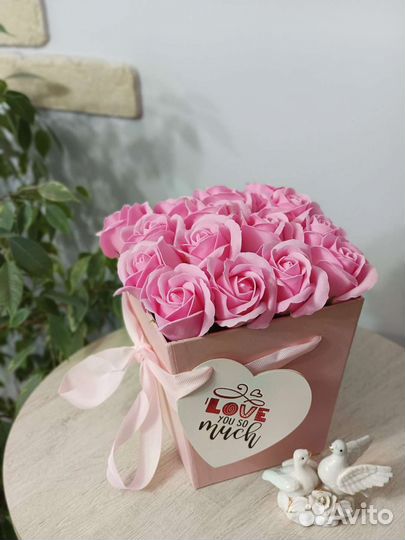 Букет из мыльных роз