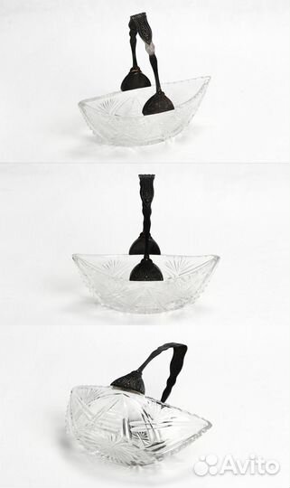 Конфетница мельхиоровая