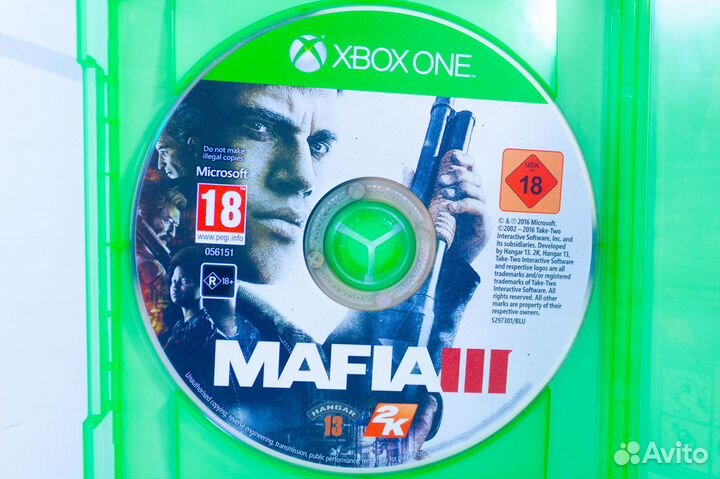 Диск для xbox ONE Mafia 3 б/у с гарантией