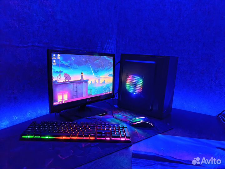 Компьютер в сборе для игр и работы