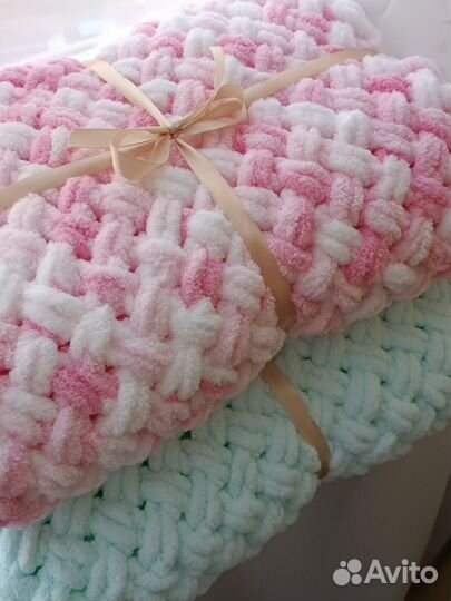 Плед вязаный