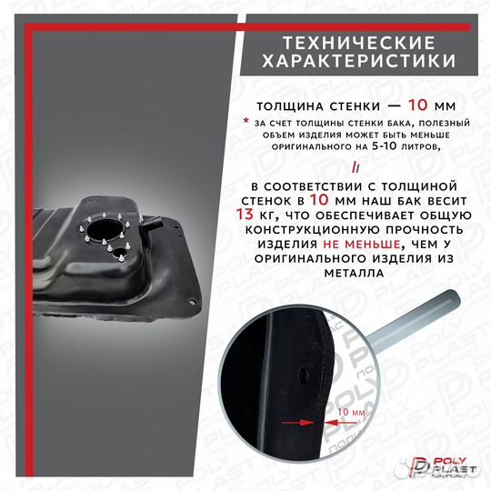Топливный бак Ssang Yong Rexton 2001-2006 дизель