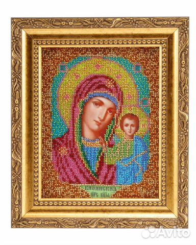 Икона вышитая бисером ручная работа