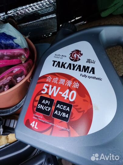 Автомасло Takayama 5w-40 3литра в Матиз хватит