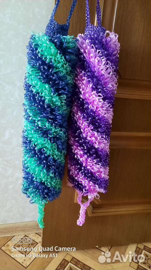 Мочалка ручной работы