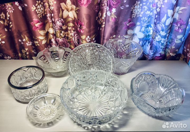 Салатник хрустальный