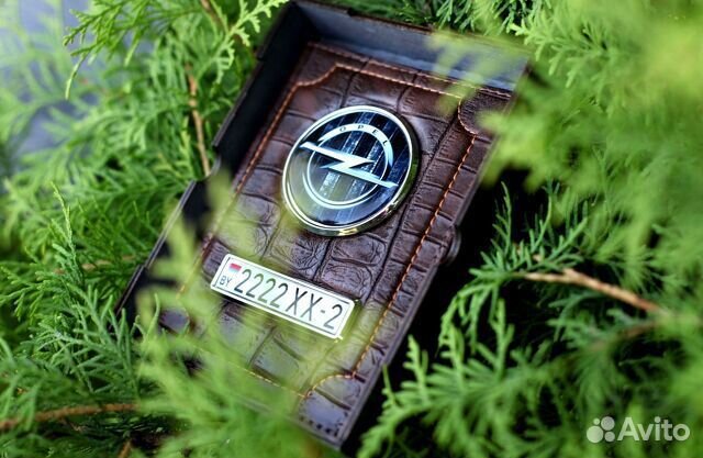 Обложка для автодокументов с лого и номером