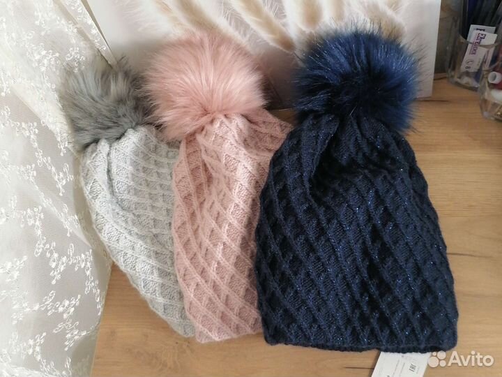Шапка вязаная р. 55-56