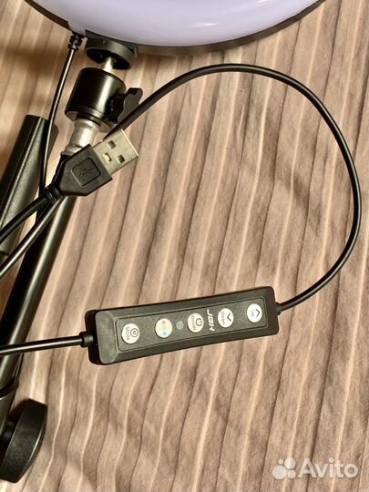 Новая кольцевая лампа 26 см со штативом Mobicent