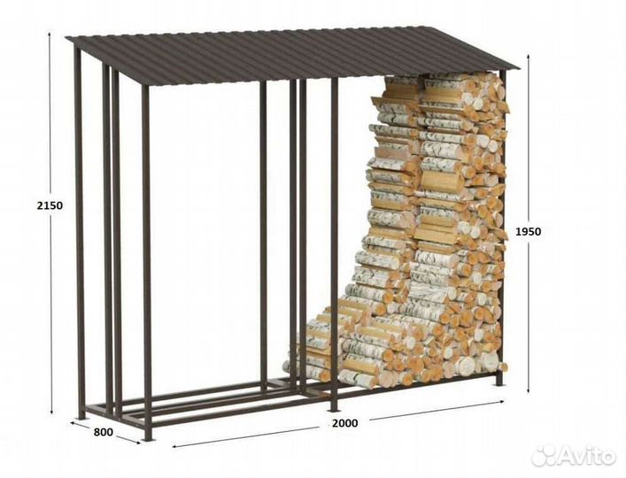 Дровница уличная