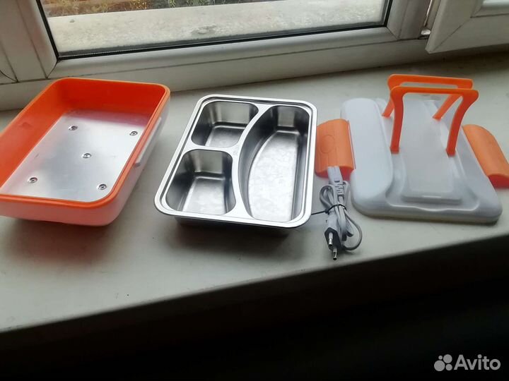 Ланч бокс для еды с подогревом