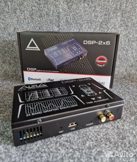 Аура dsp 2x6 внешний усилитель (магнитола)