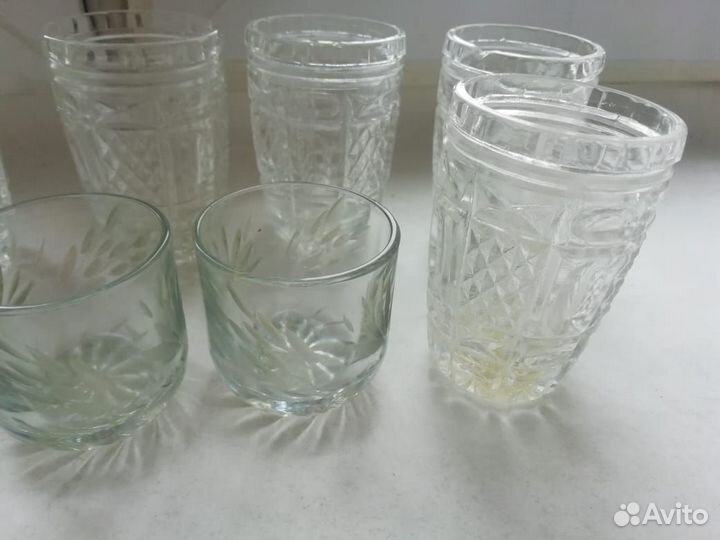 Рюмки цветное стекло СССР