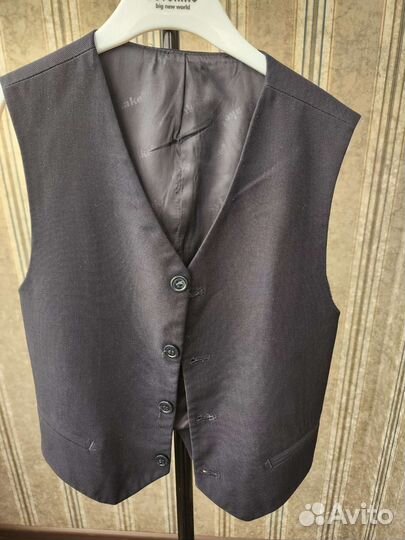 Школьный костюм для мальчика синий 128