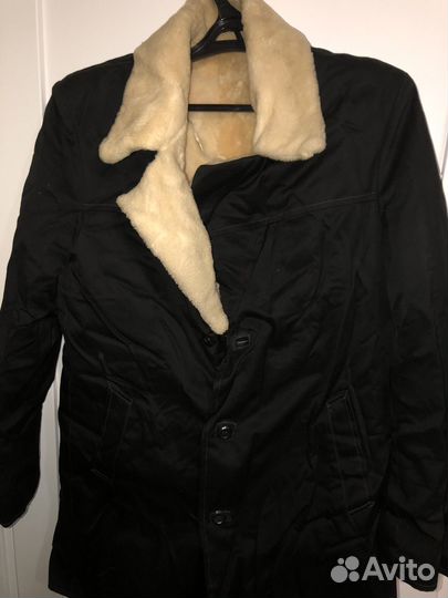 Дубленка натуральная черная