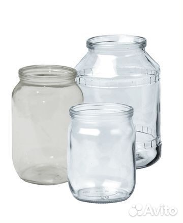 Стеклянная банка 3л, 1л, 0.5л