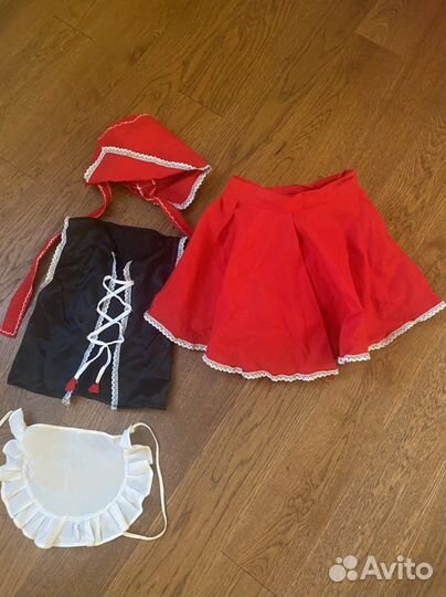 Костюм красной шапочки детский 4-5 лет