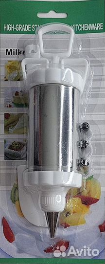 Кондитерский шприц + 4 насадки набор кондитера