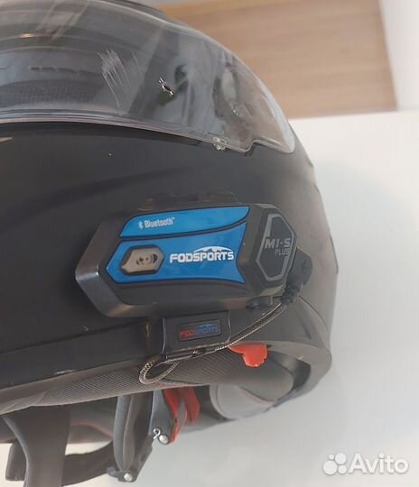 Мотошолем MTR (L, 59-60) с мотогарнитурой