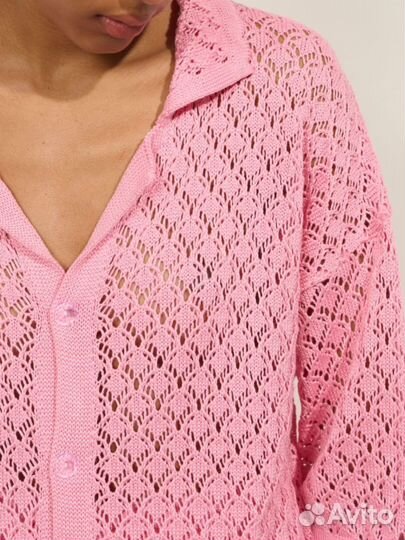 Вязаный костюм женский the ninki розовый с шортами