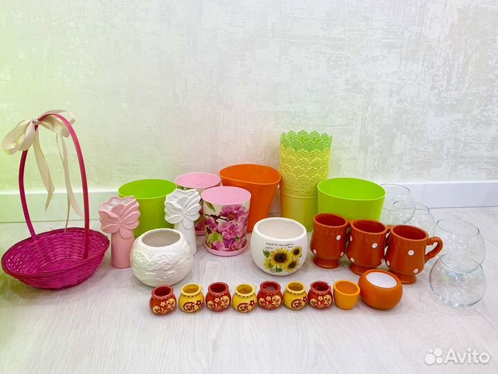 Цветочные горшки кашпо вазы