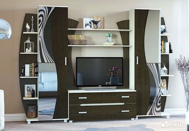 Стенка в гостиную со шкафом под тв бу