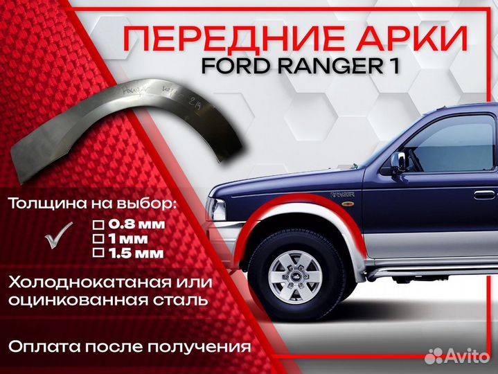 Ремонтные арки на Ford Ranger 1
