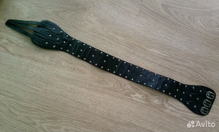 Боа, косынка ажурная, кожаные ремни