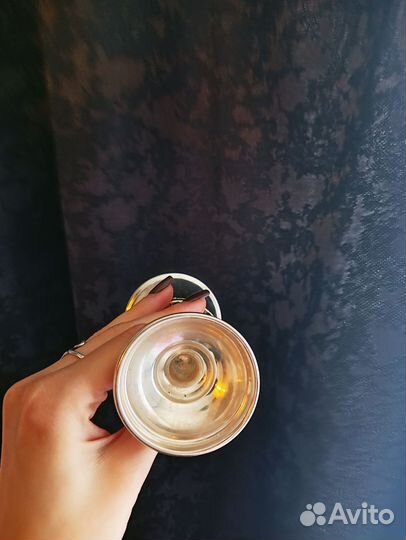 Мельхиор, бокал и рюмки