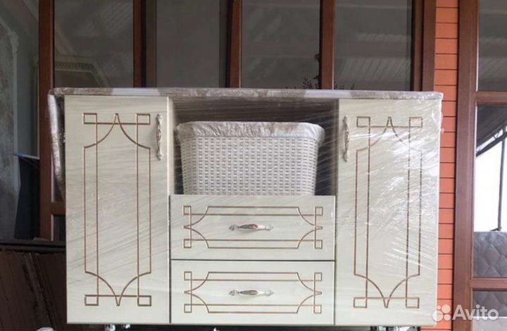 Комод обувница гладильная тумба с корзиной