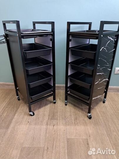 Этажерка на колесиках с ящиками