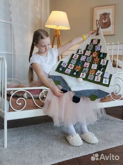 Адвент календари Скандинавский гном с полиграфией