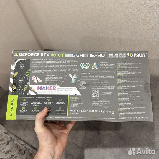 Palit RTX 4070 Ti super GamingPro 16 гб