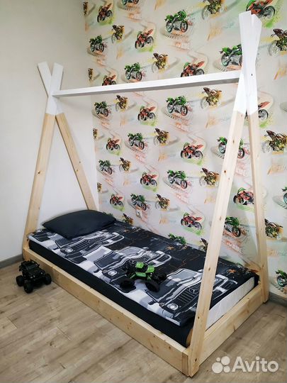 Детская кроватка Вигвам 2 в 1